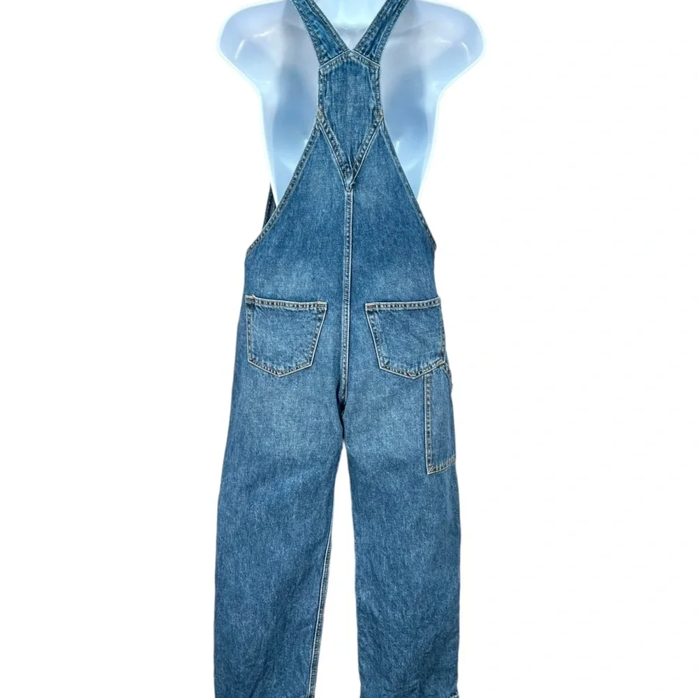 GAP Teen Size Large 100% Cotton Blue Denim Bib Overalls‎